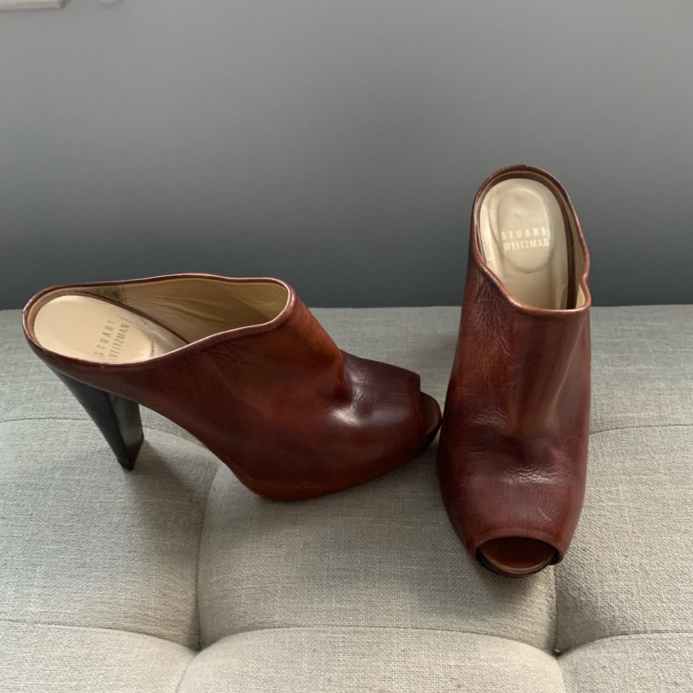 Stuart Weitzman Platform Mules